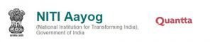 Logo : NITI Aaayog and Quantta Quantta collaborates with NITI Aayog to predict a GDP Growth Rate of 7.83%