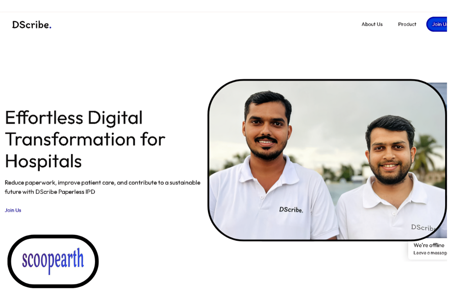 Shivamogga startup provides its innovation, DScribe, a digital documentation tool designed to provide digital solutions to hospital paperwork