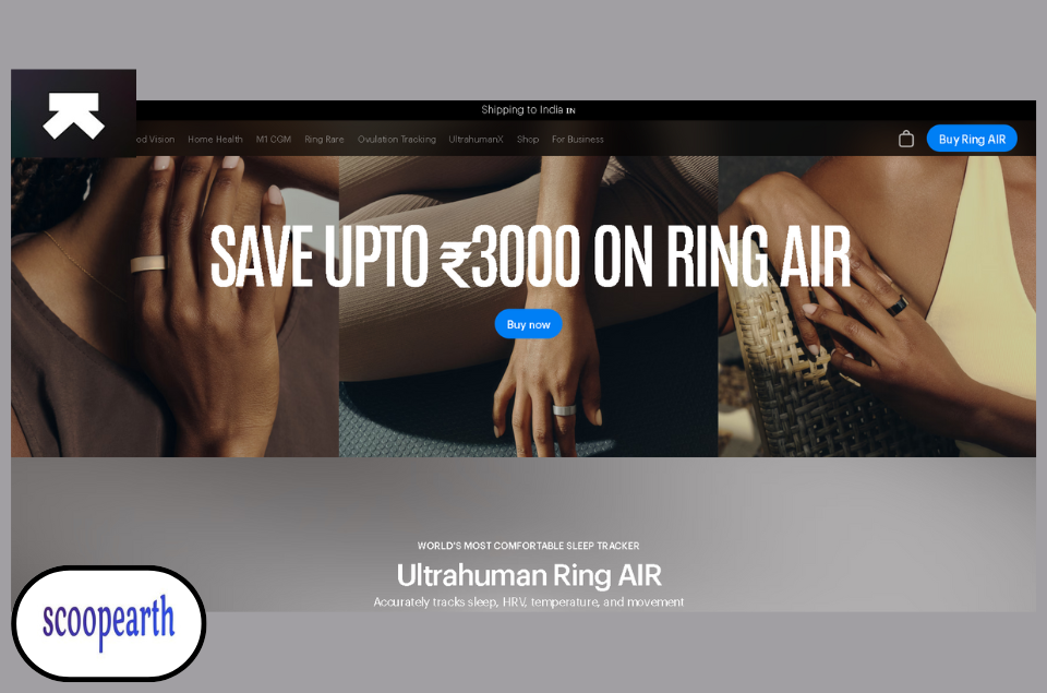Ultrahuman, a healthtech startup, has set a financial target of ₹1,100 crore revenue in FY26