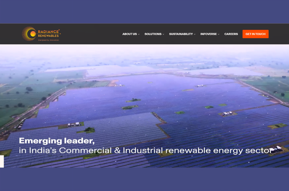 Radiance Renewables reached a significant milestone by securing $100 million in equity funding toward integrated clean energy systems