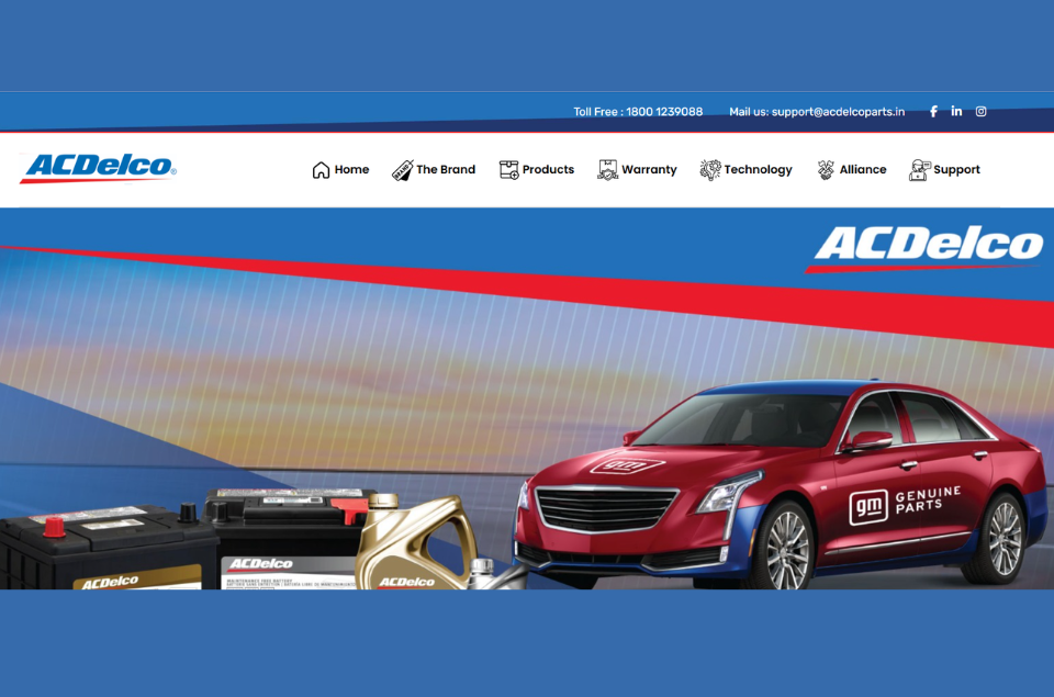 ACDelco returns to India under General Motors and Assurance Intl Limited to forge a strategic licensing alliance