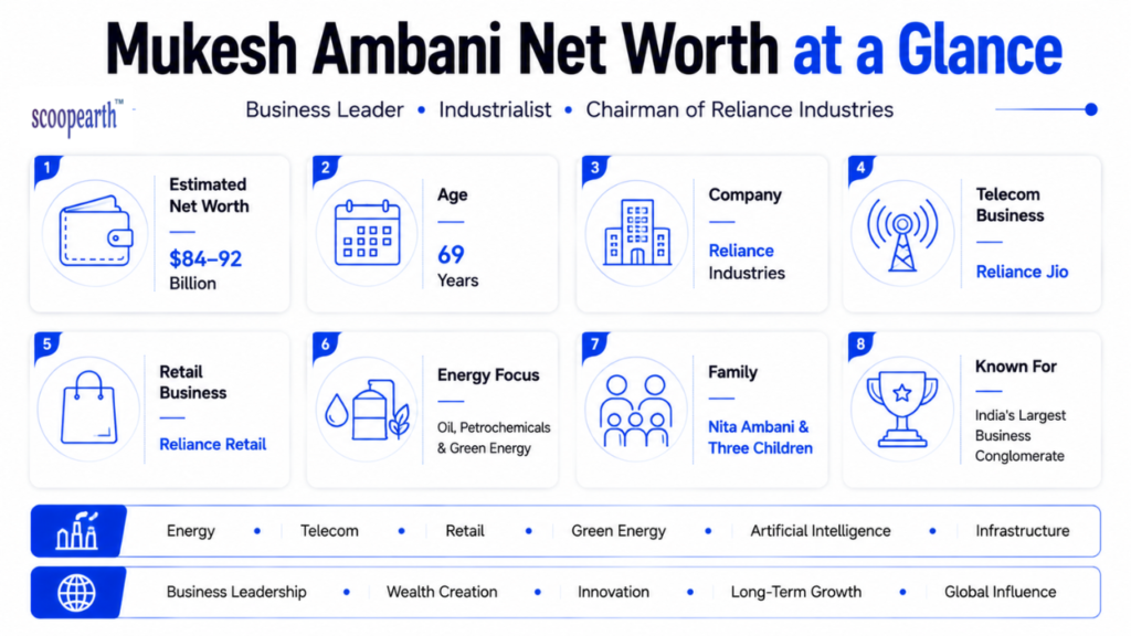 Mukesh Ambani net worth
