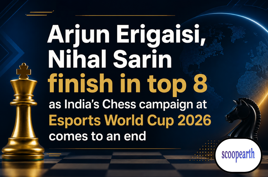 Arjun Erigaisi, Nihal Sarin finish in top 8 as India’s Chess campaign at Esports World Cup 2026 comes to an end